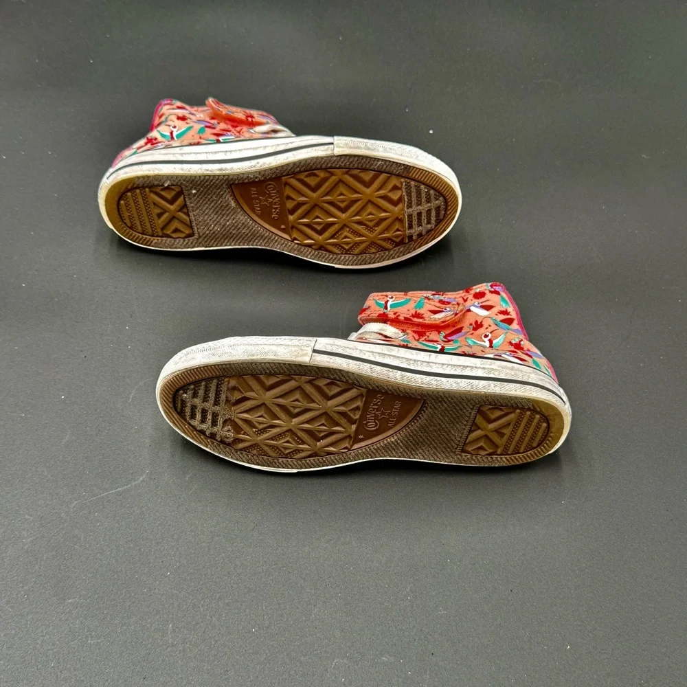Converse Kids Floral High-Tops - Pink and‎ Green